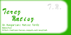 terez matisz business card